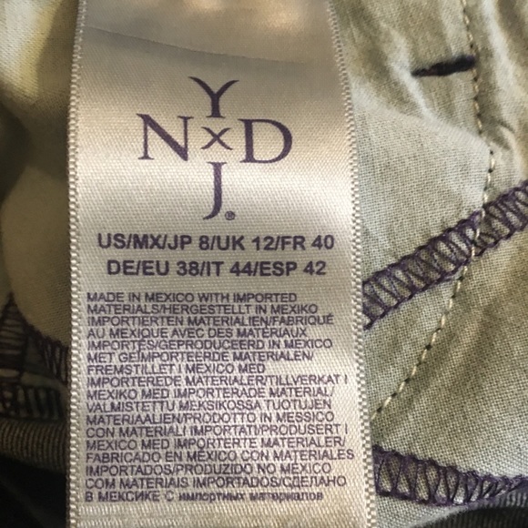 NYDJ Jeans Sheri Slim Dark Wash High Rise LiftTuck - Picture 6 of 7